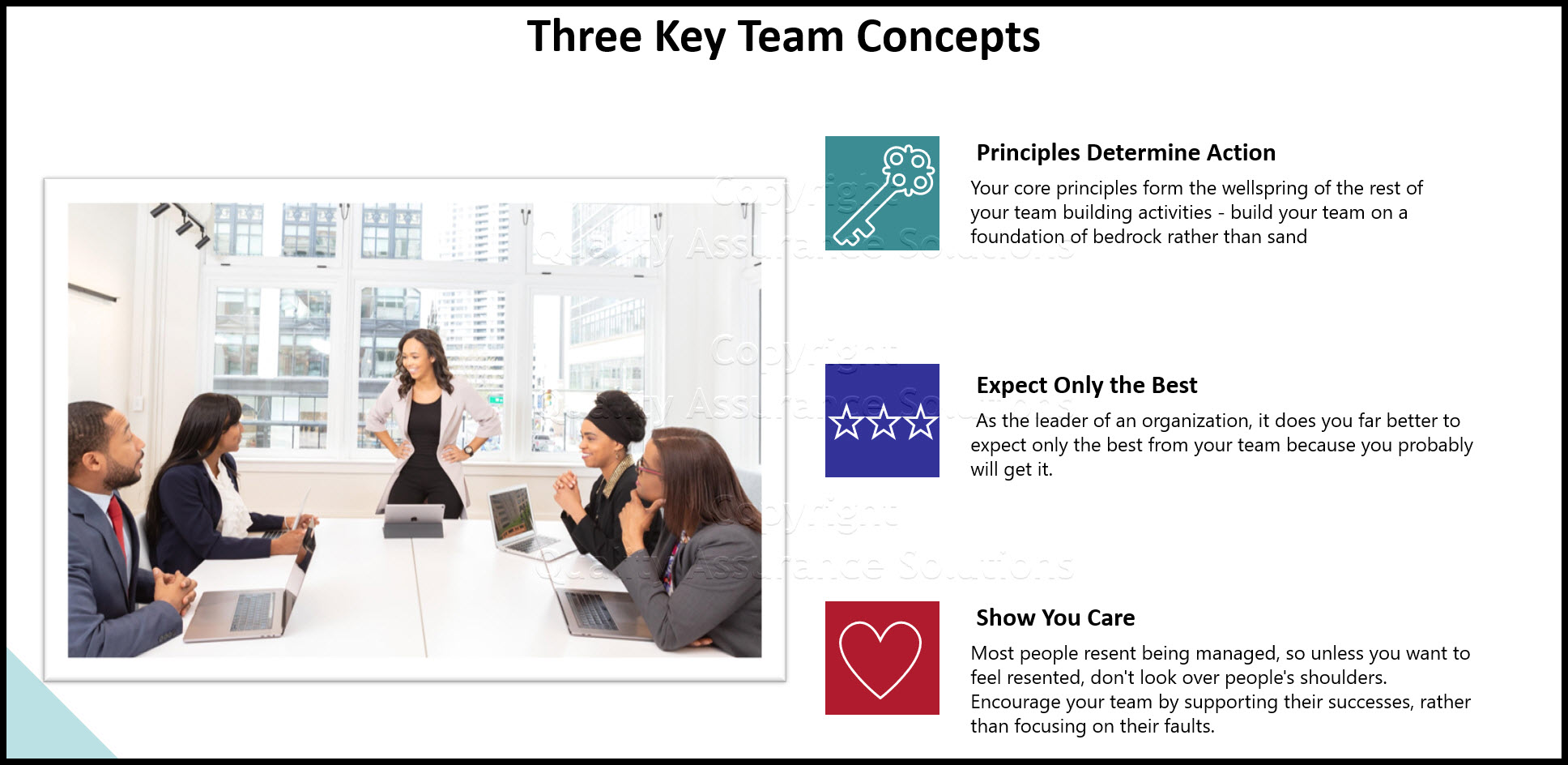 Three simple team building concepts that determine whether your team succeeds or fails.