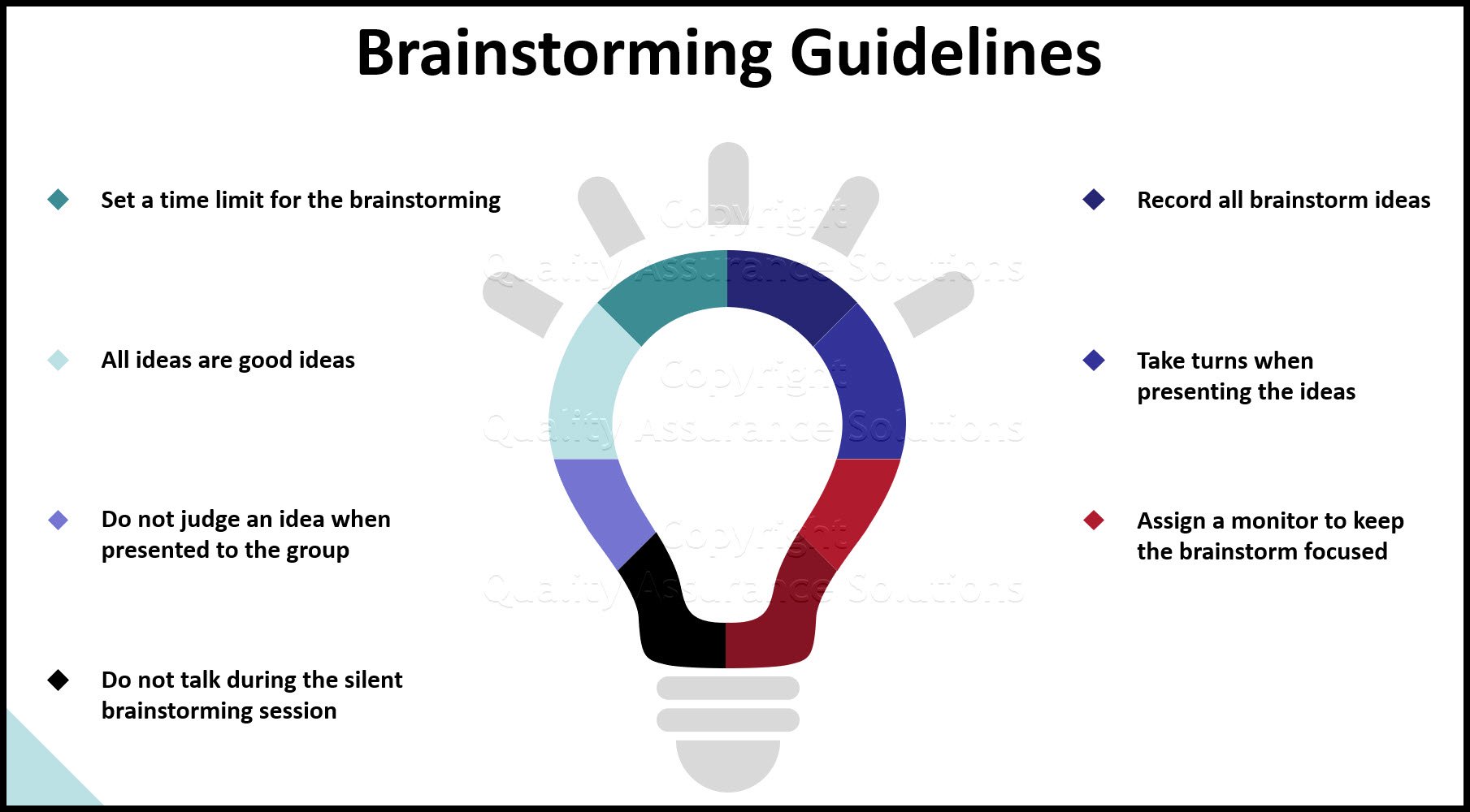 This work describes possible brainstorming games that you can use for problem solving. These brainstorming activites guide you to generate ideas.