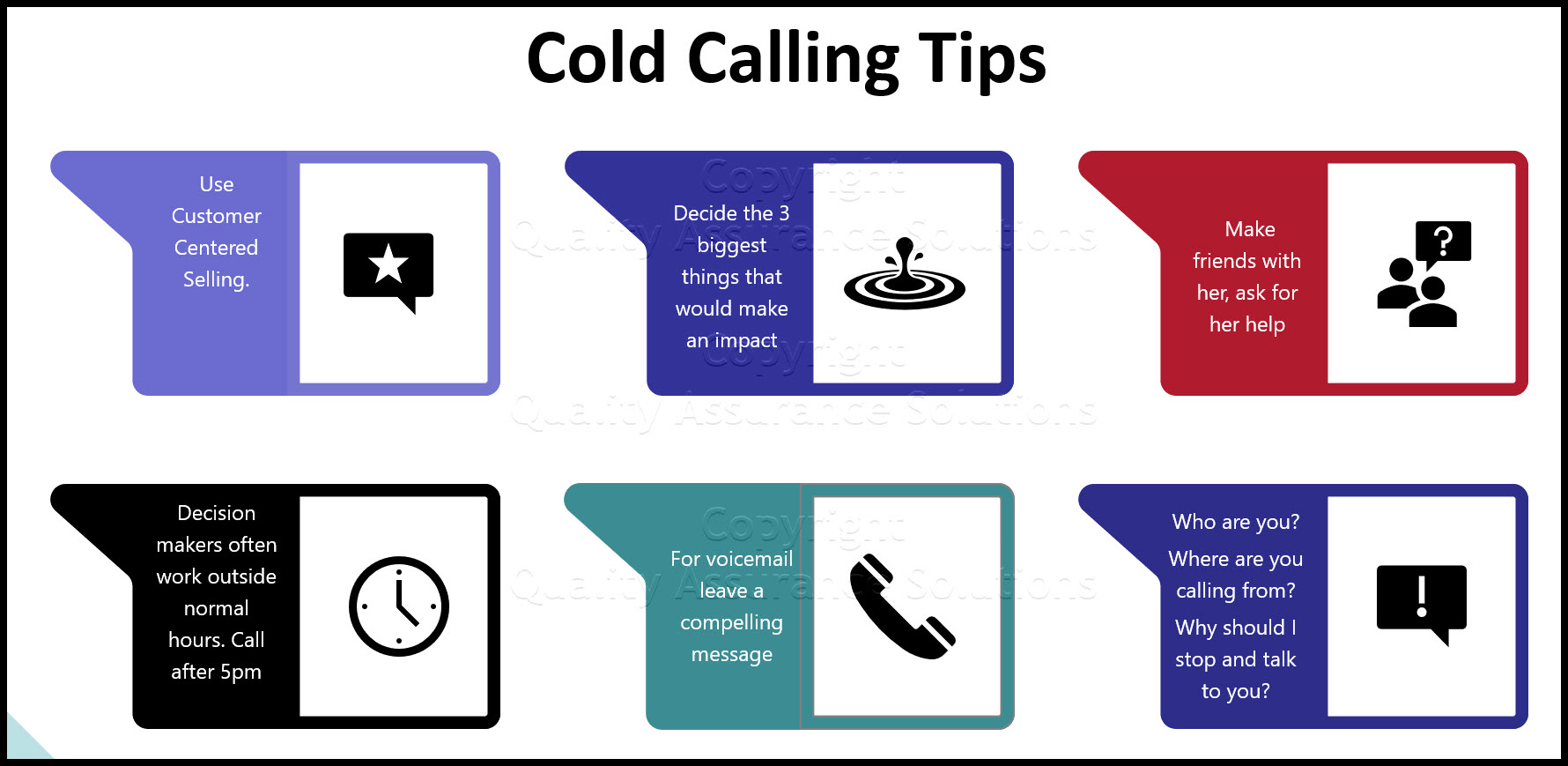 Cold calling strategies that make sense. 