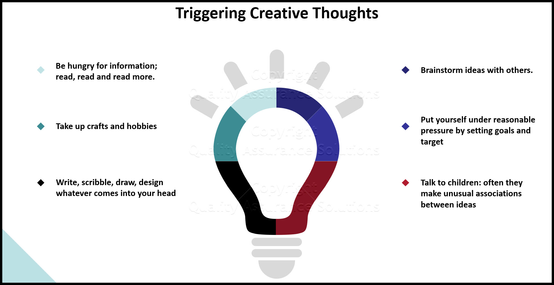 Learn an exercise and triggers for creative thinking