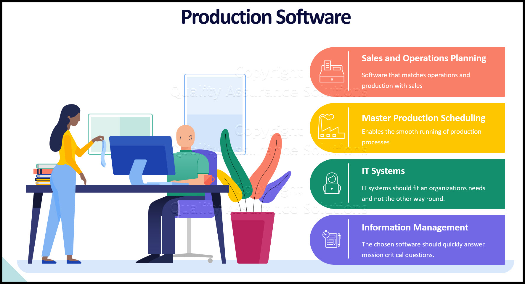 We discuss master production scheduling software and key points to consider when implementing MPS and S&OP. 