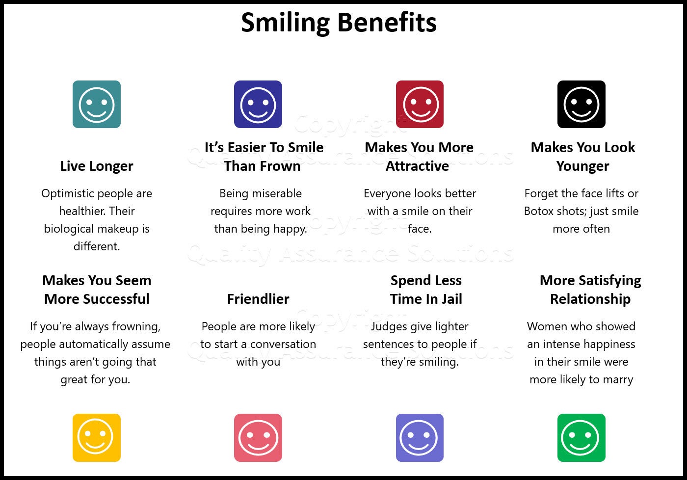 Eight benefits to smile greetings that improves you!