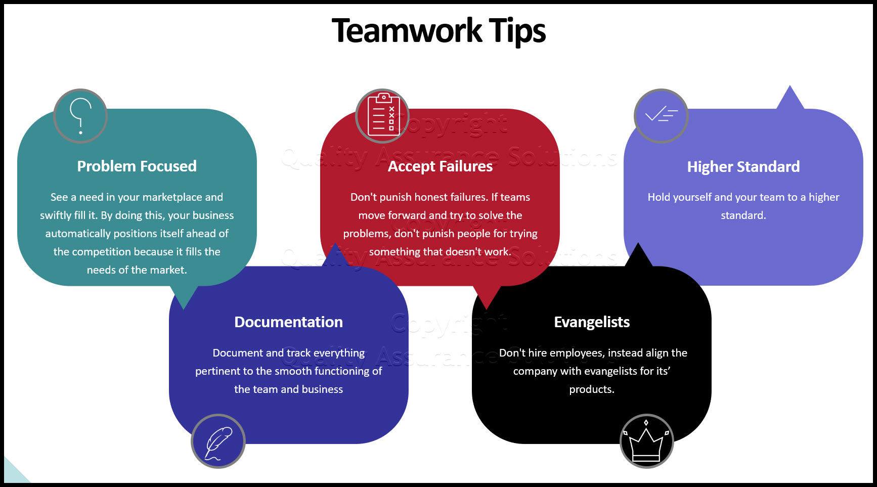 Teamwork tips to help you toward a more successful team and business.