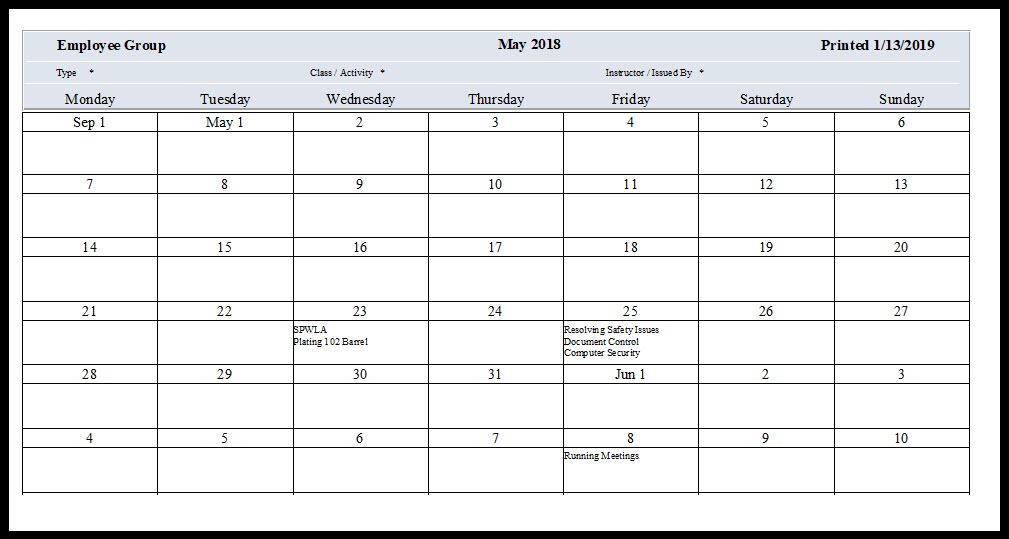 training report template training report template