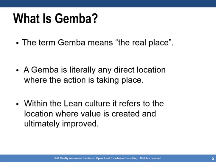 Training & Consulting  Gemba Group Solutions