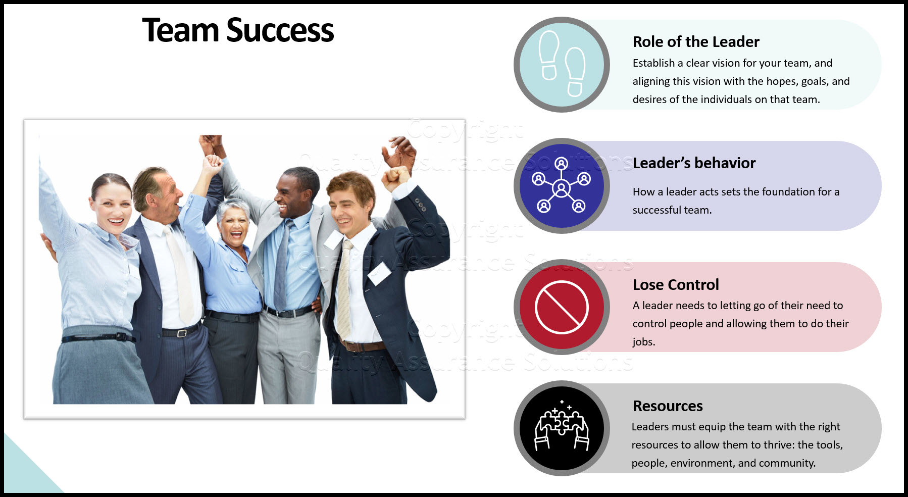 Successful Team business slide