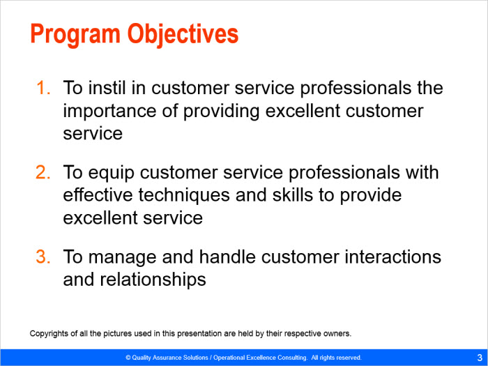 Customer Service Training Material Powerpoint