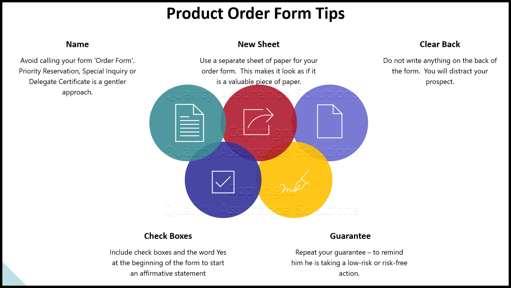 product order form template business slide