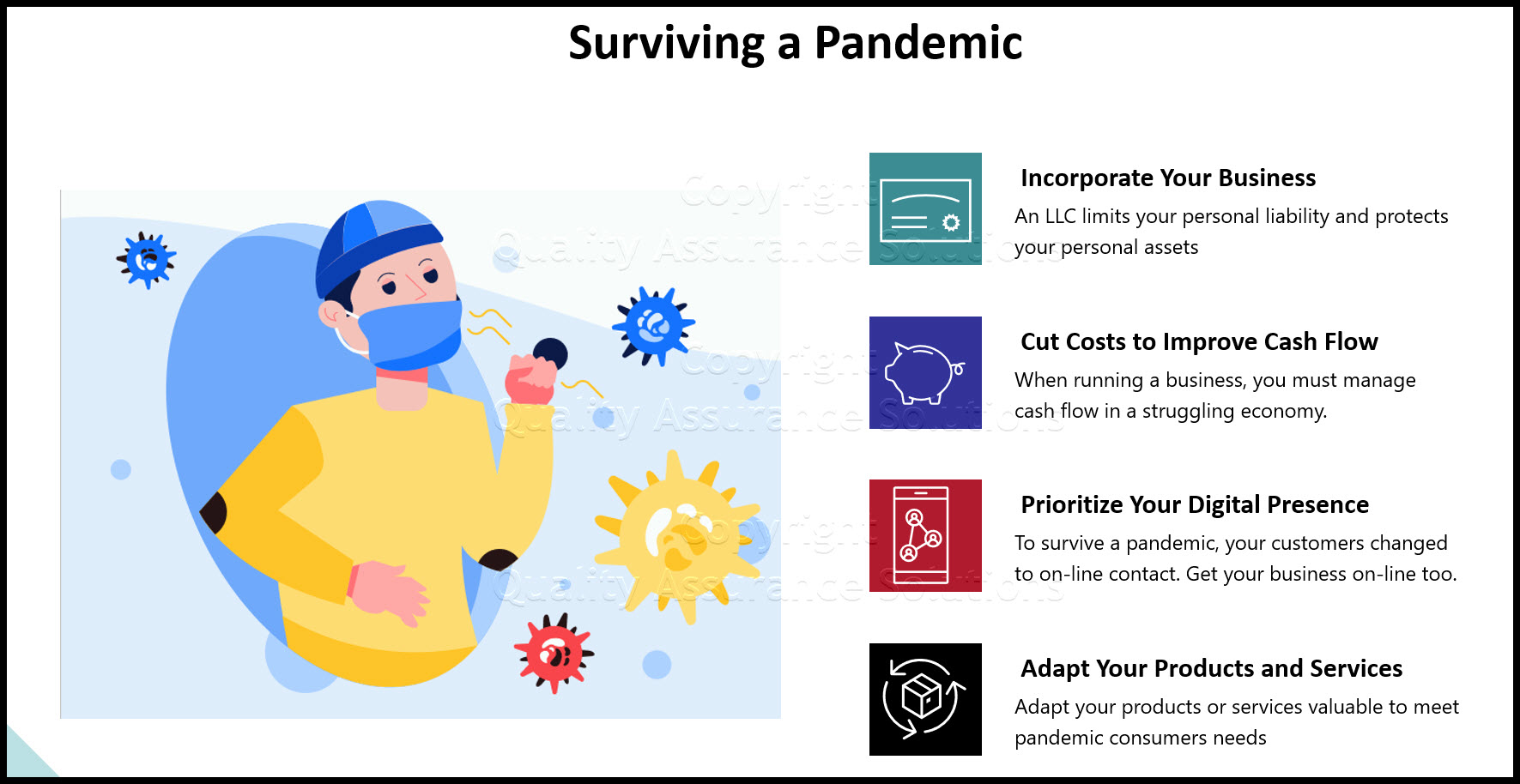 How to survive a pandemic, tips for small businesses