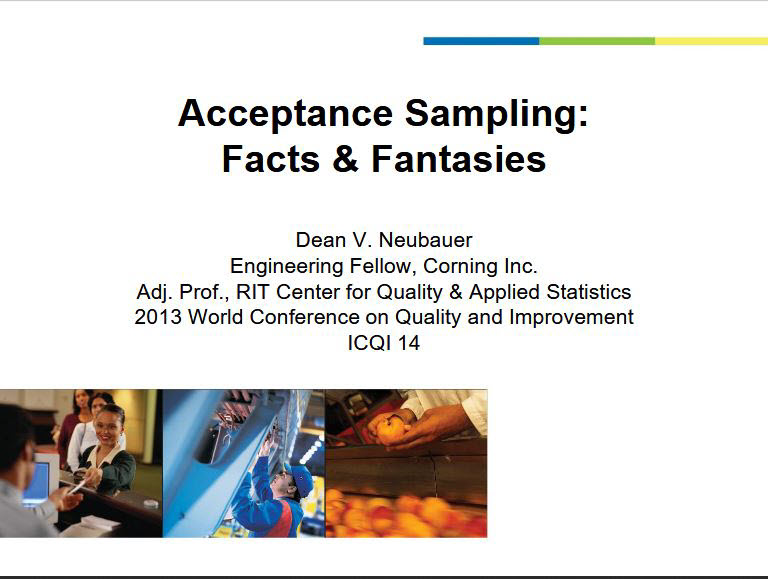 Interpreting AQL Chart: Acceptance Sampling Facts and Fantasies. 