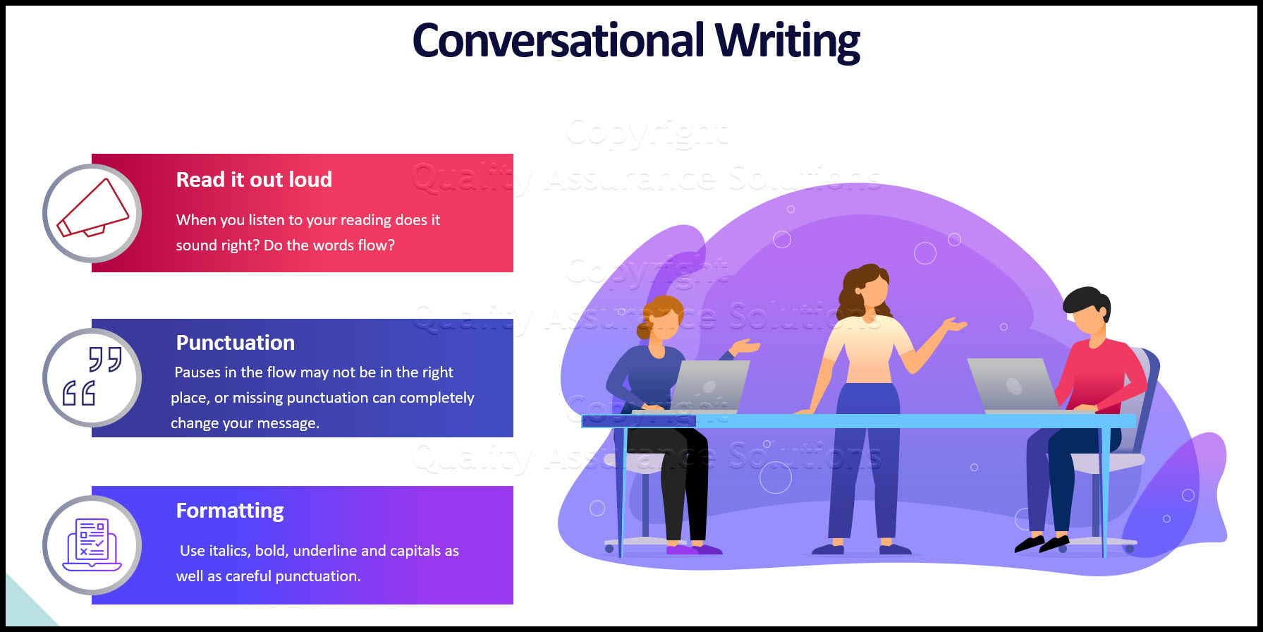 Conversational writing vs formal writing, which one are you using when writing to customers?