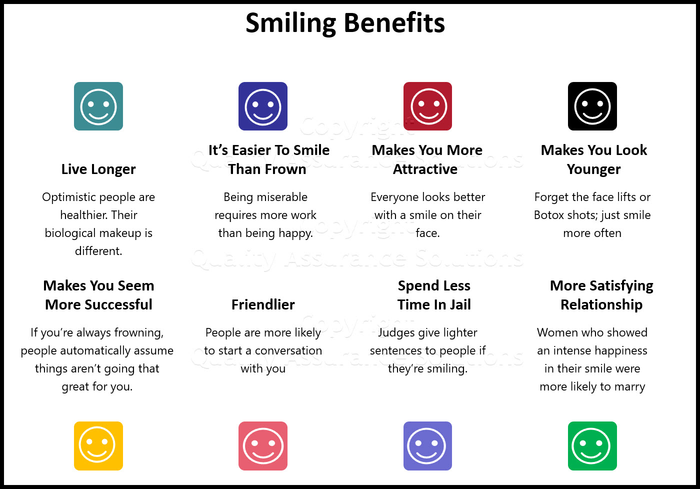 smile greetings business slide