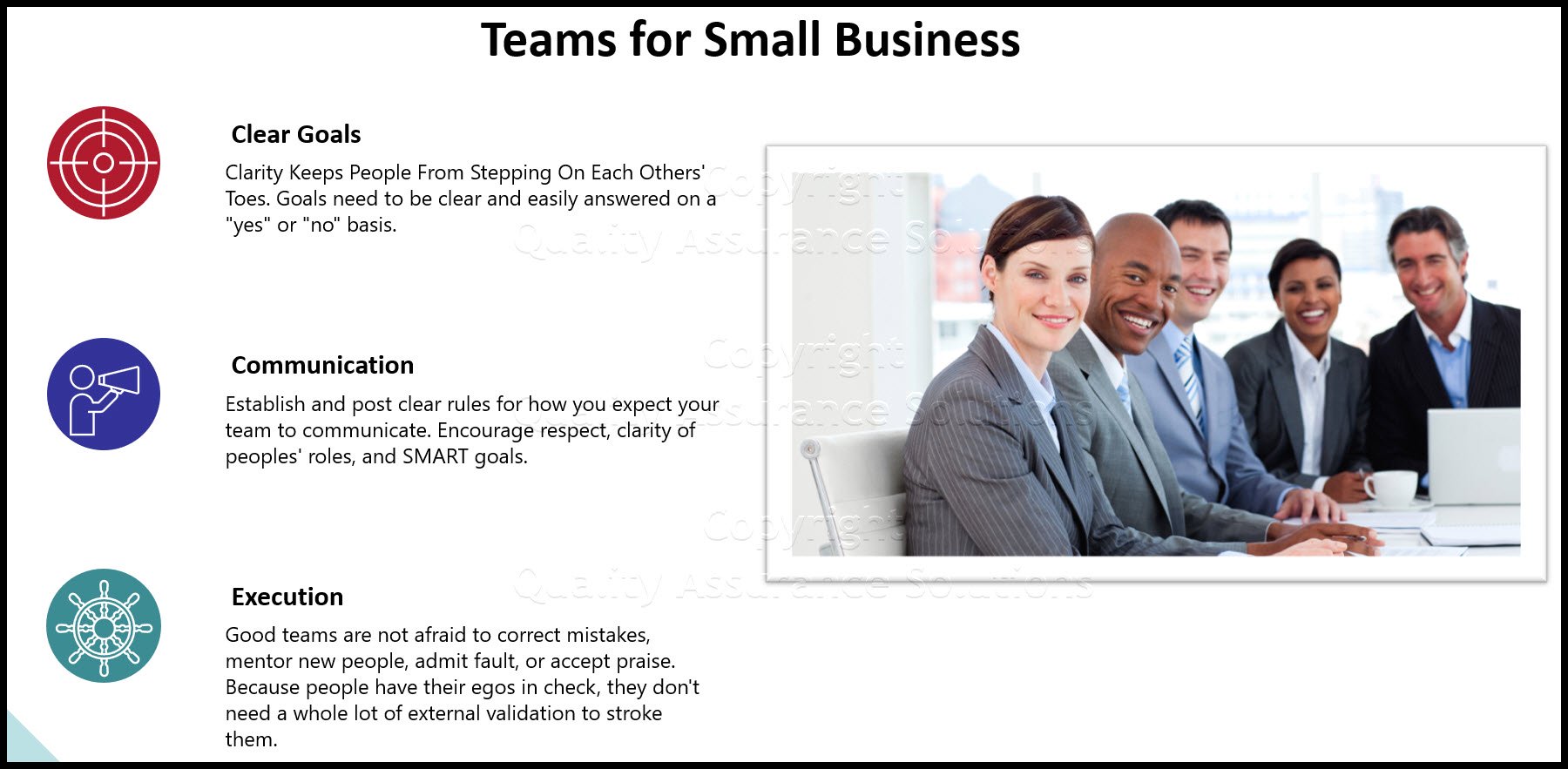 Team building techniques that work everyday in small businesses. Building a strong team is a matter of who first, then what later.