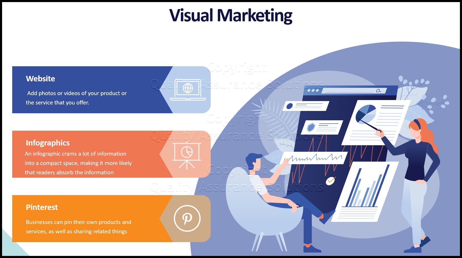 Visual walkthrough techniqes for online marketing. People tend to be drawn to things that are visually stimulating. The internet is no exception.